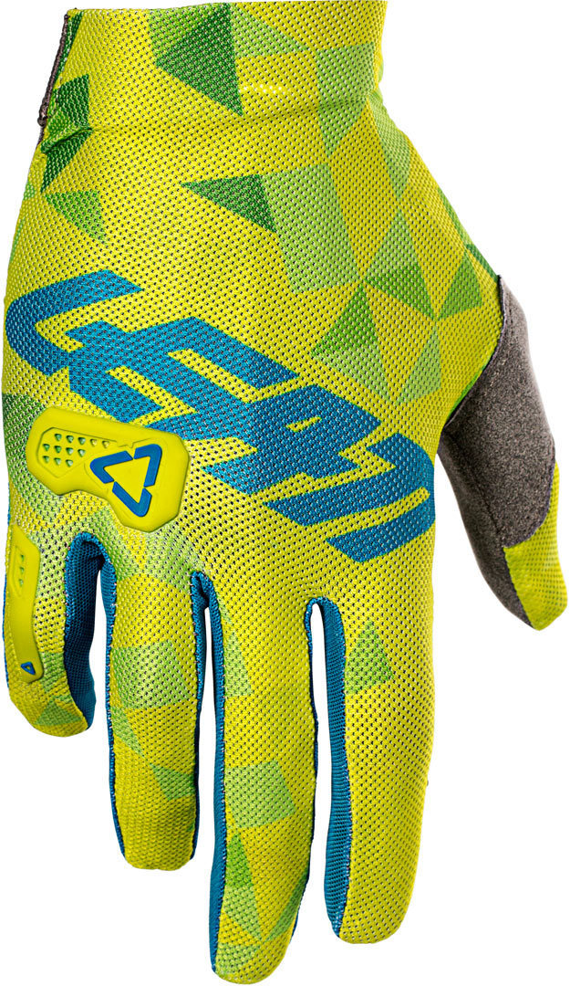 Leatt GPX 2.5 V22 X-Flow Gloves, blue-yellow, Size 2XL, blue-yellow, Size 2XL