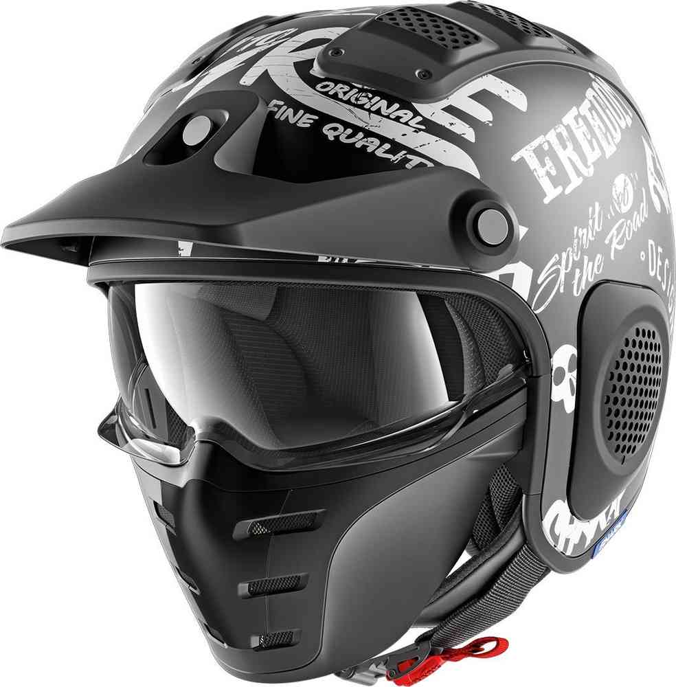 Shark X-Drak Freestyle Cup Mat Jet Helmet