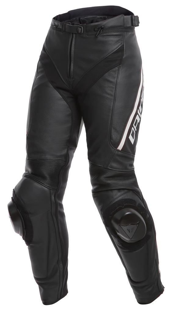 Image of Dainese Delta 3 Pantaloni in pelle di moto da donna, nero, dimensione 38 per donne