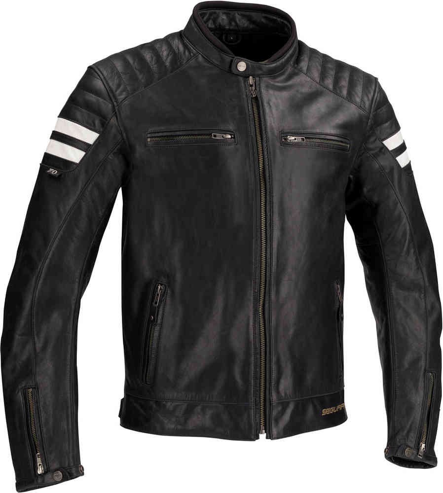 Segura Stripe Leather Jacket