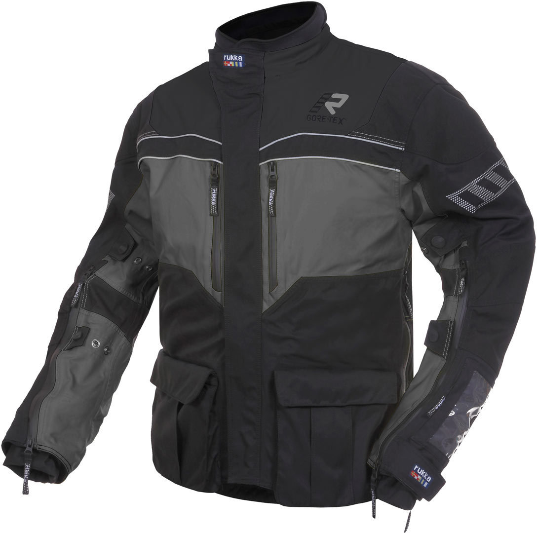 Rukka R.O.R. Jacket, black-grey, Size 46, 46 Black Grey unisex