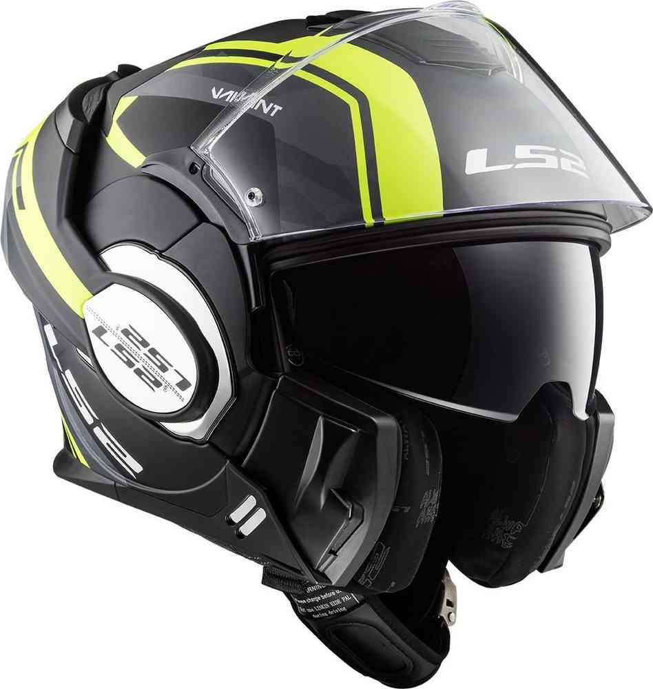 Headset Visierauswahl LS2 Helm FF399 VALIANT LINE Motorrad Klapphelm FF 399 bzw