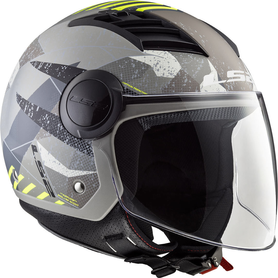 LS2 OF562 Airflow L Camo Jet Helmet, multicolored, Size 2XS, multicolored, Size 2XS