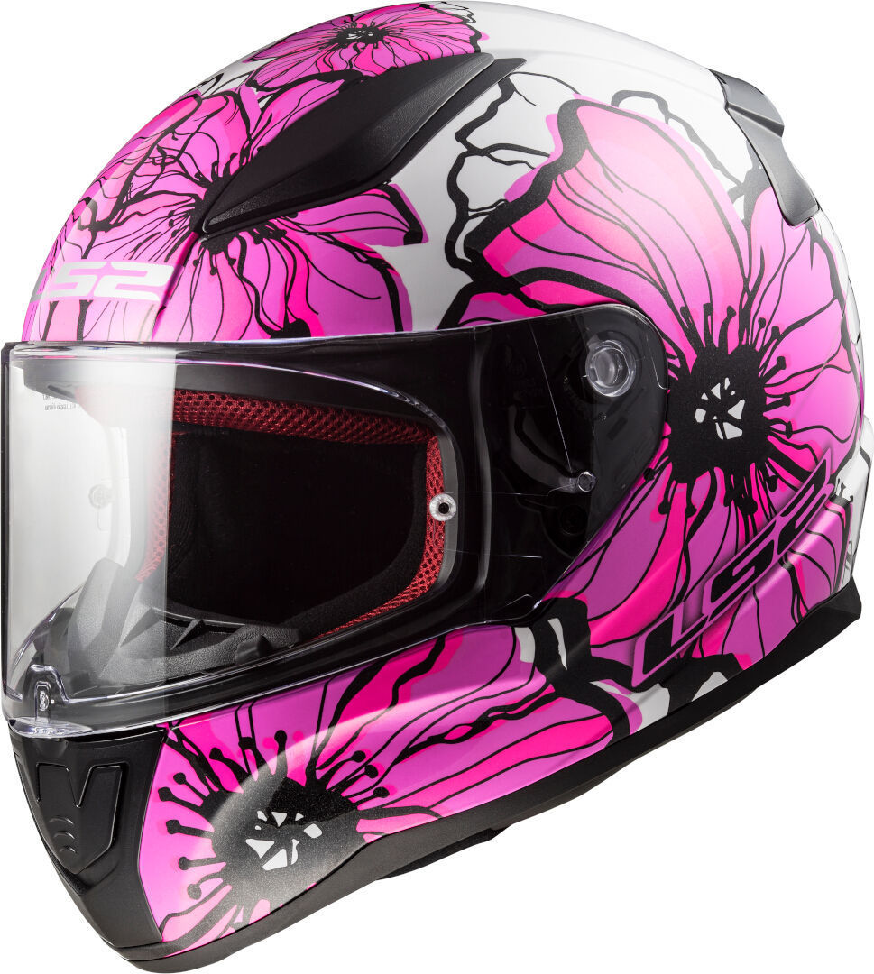 LS2 FF353 Rapid Poppies Helmet, pink, Size XL, pink, Size XL