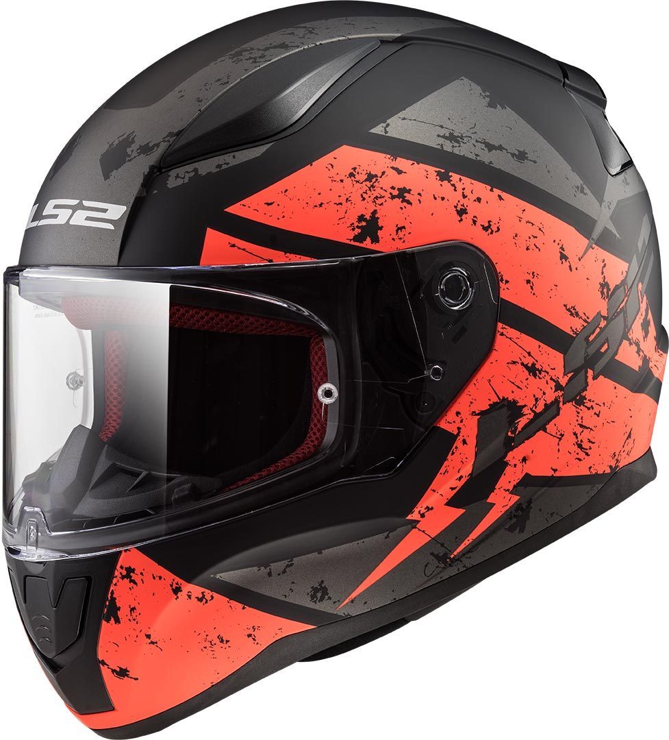 LS2 FF353 Rapid Deadbolt Helmet, black-orange, Size XS, black-orange, Size XS