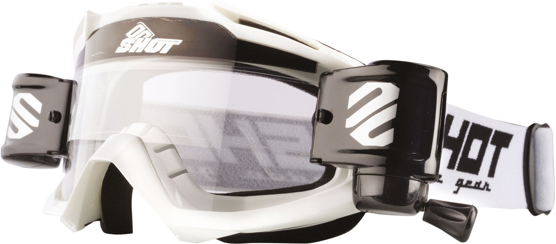 Shot Assault Roll-Off Crossbrille, weiss, weiss