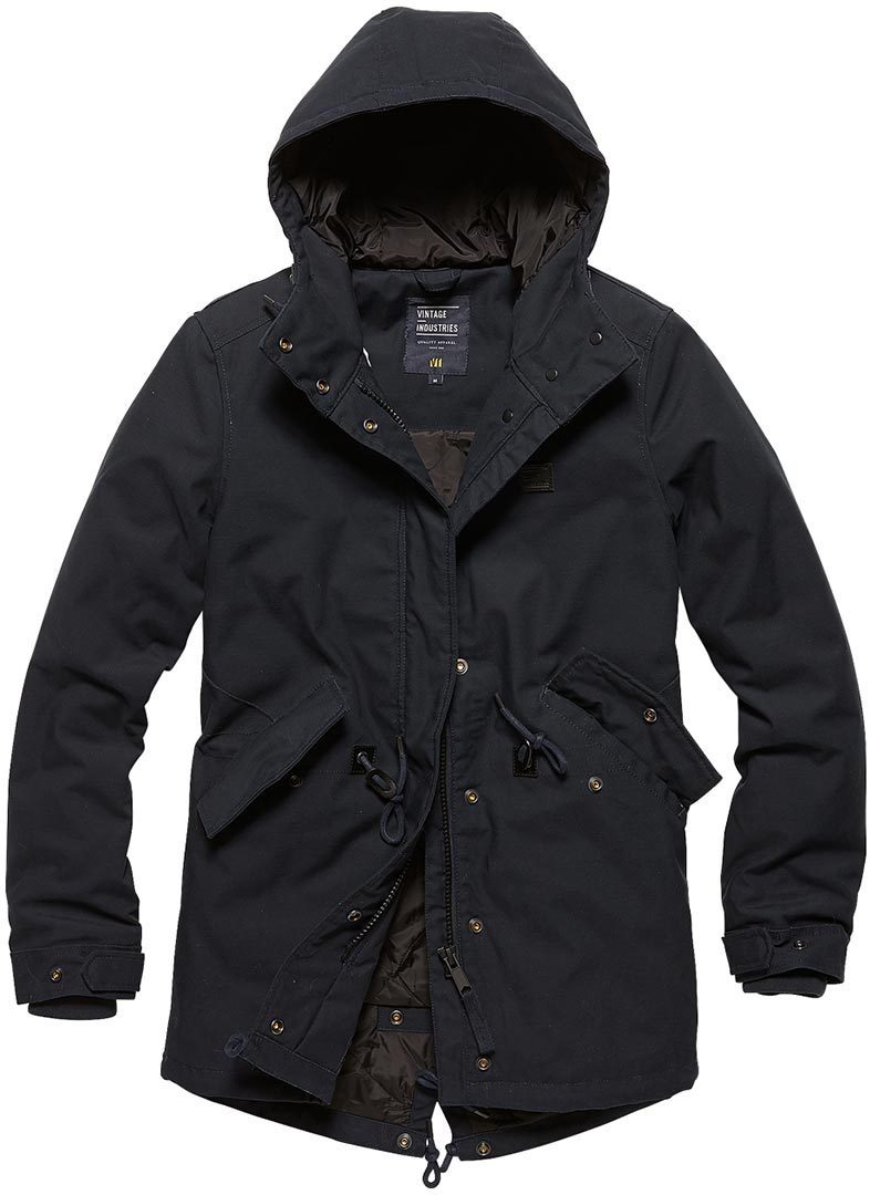 Vintage Industries Indy Parka Ladies Jacket, blue, Size XS for Women, blue, Size XS for Women