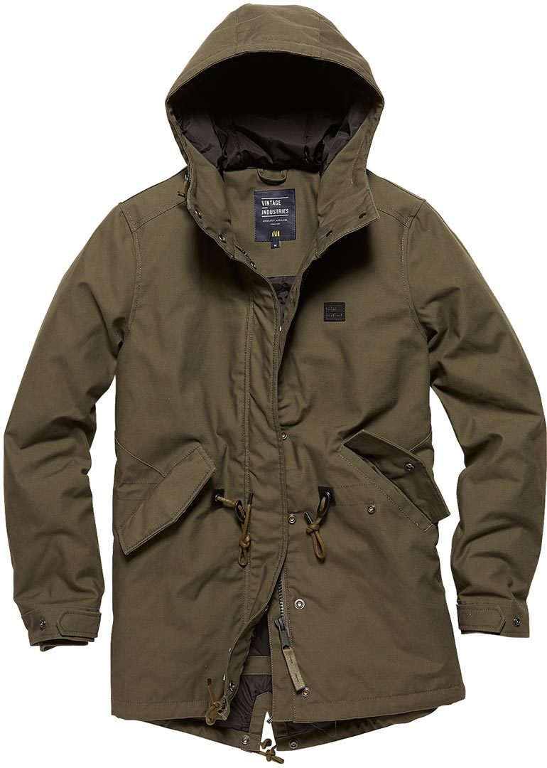 Vintage Industries Indy Parka Ladies Jacket, green, Size XS for Women, green, Size XS for Women
