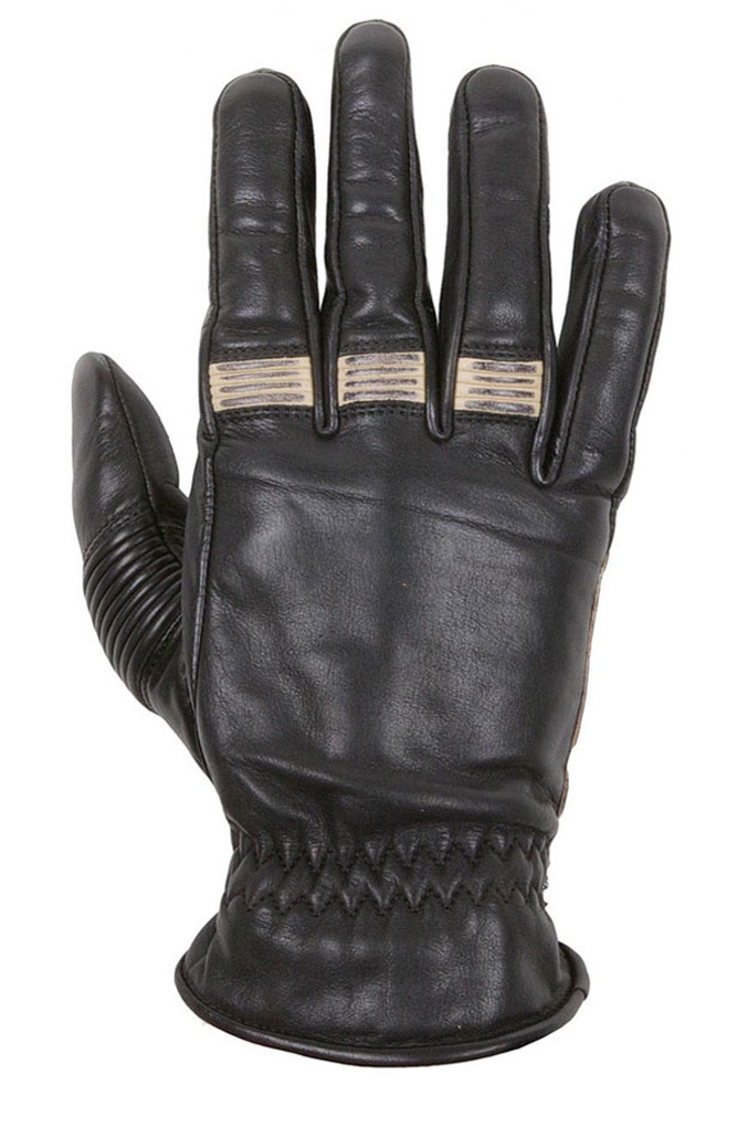 Helstons Velvet Ete Gloves, black-beige, Size 4XL, black-beige, Size 4XL