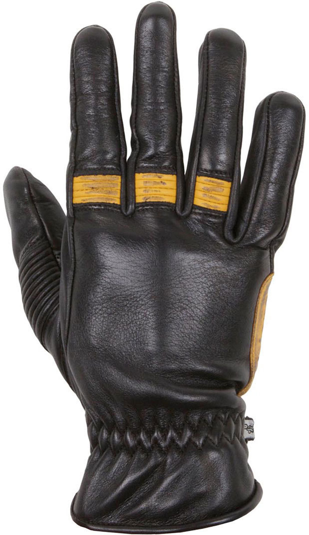 Helstons Velvet Ete Summer Gloves, black-gold, Size 4XL, black-gold, Size 4XL