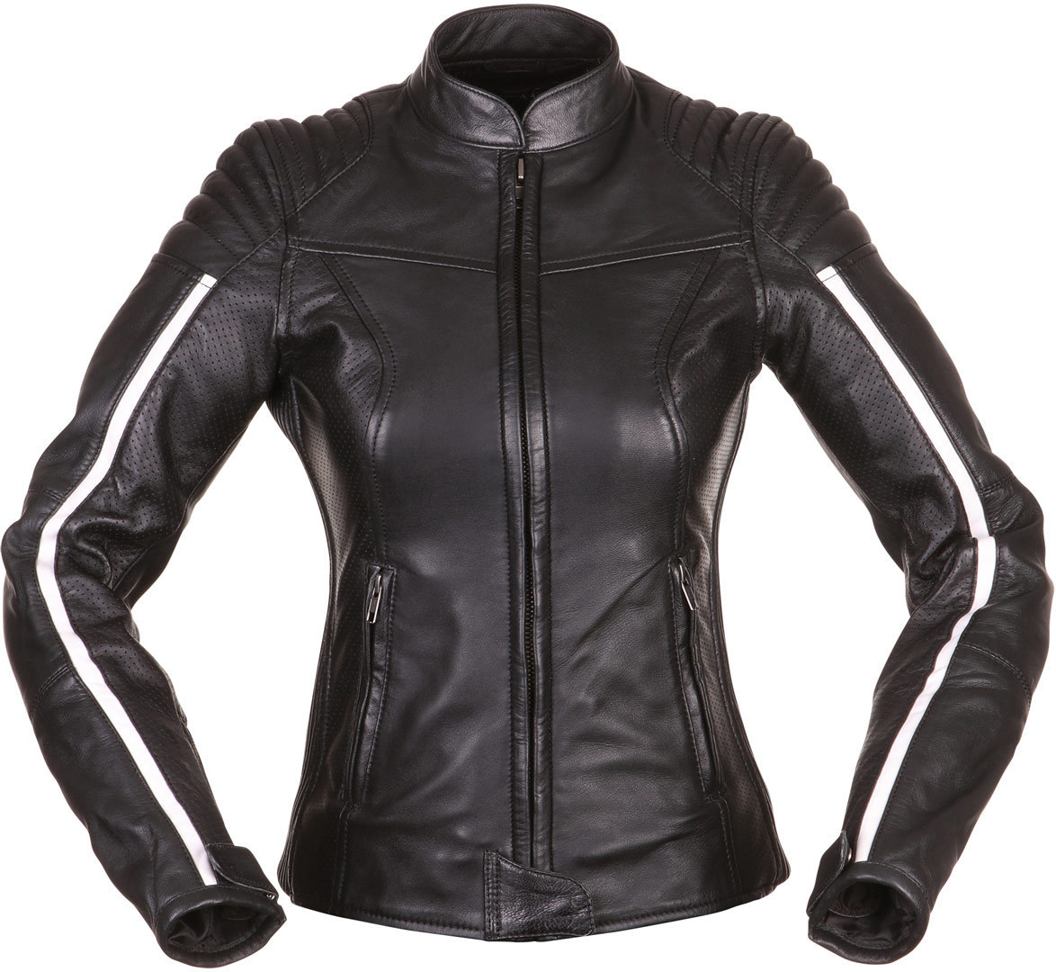 Modeka Alva Women´s Jacket, black-white, Size 34, black-white, Size 34 for Women