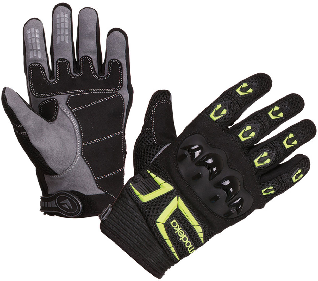 Modeka MX-Top Kids Gloves, black-yellow, Size S, black-yellow, Size S