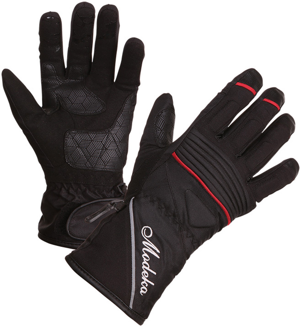 Modeka Janika Women´s Gloves, black-red, Size M, black-red, Size M for Women