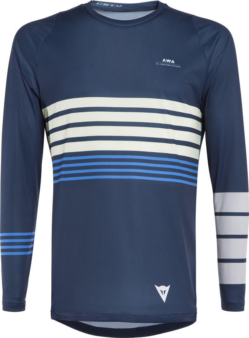 Image of Dainese AWA 2 Bicicletta Jersey, bianco-blu, dimensione XS