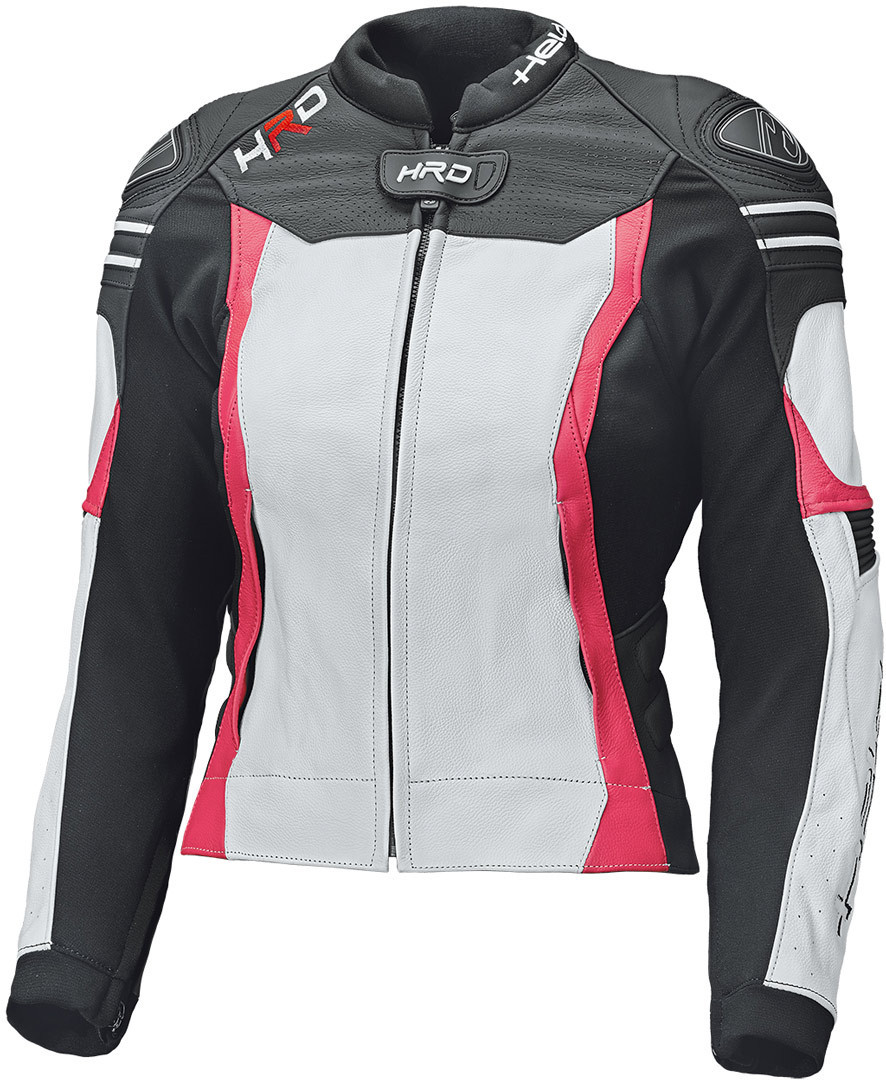 Held Street 3.0 Women's Motorcycle Leather Jacket, white-pink, Size 36, white-pink, Size 36 for Women