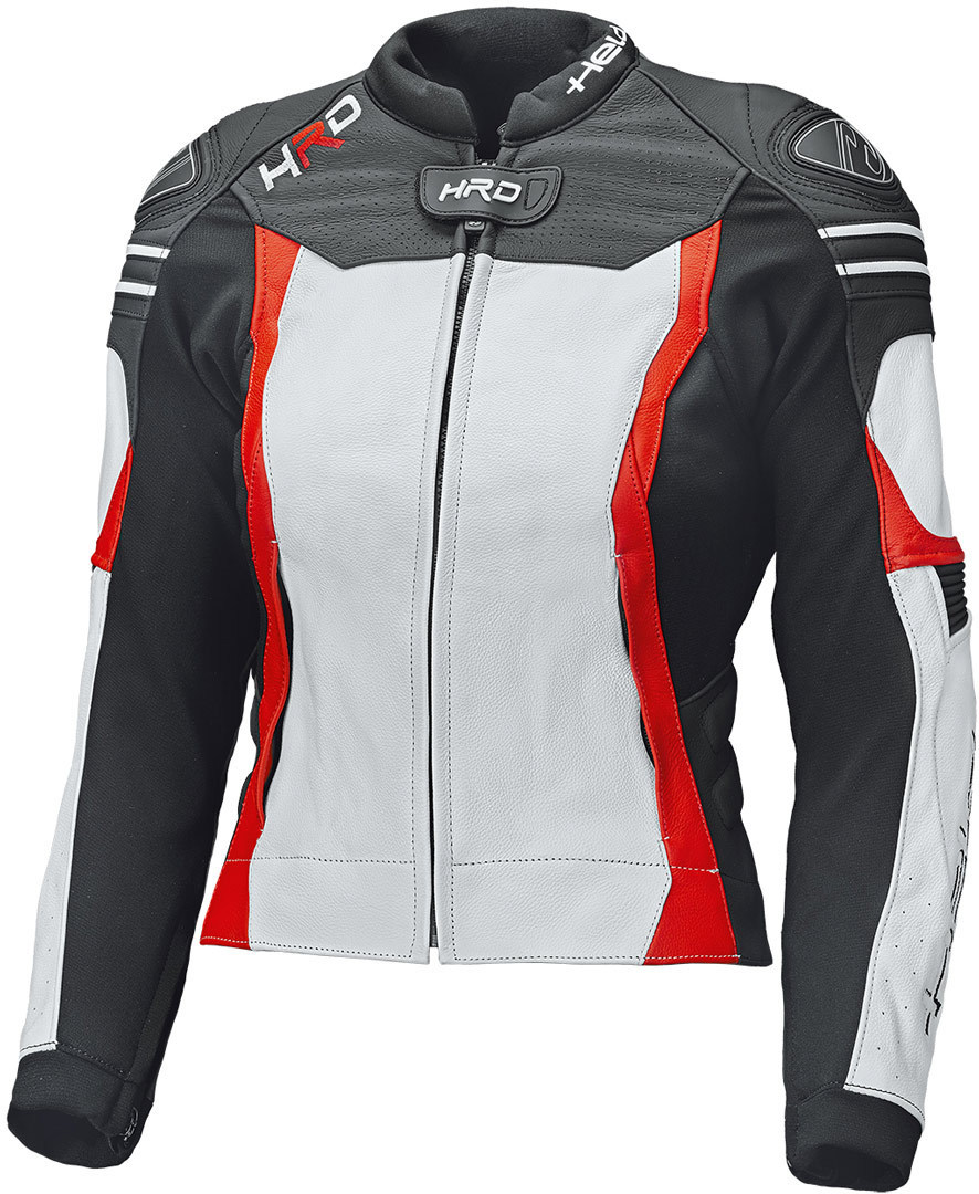 Held Street 3.0 Women's Motorcycle Leather Jacket, white-red, Size 36, white-red, Size 36 for Women