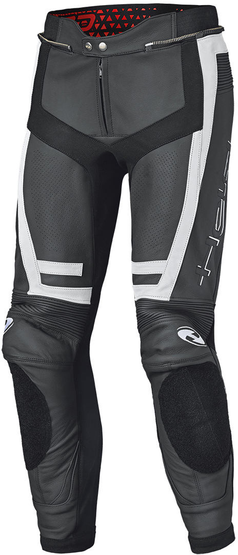 Image of Held Rocket 3.0 Pantaloni in pelle moto, nero-bianco, dimensione 3XL