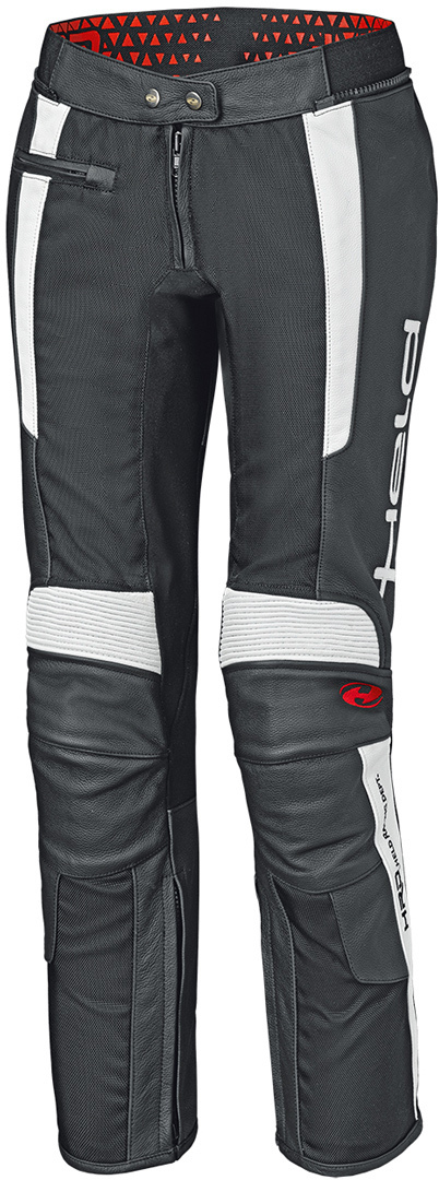 Held Takano II Women's Motorcycle Leather Jacket, black-white, Size M, black-white, Size M for Women
