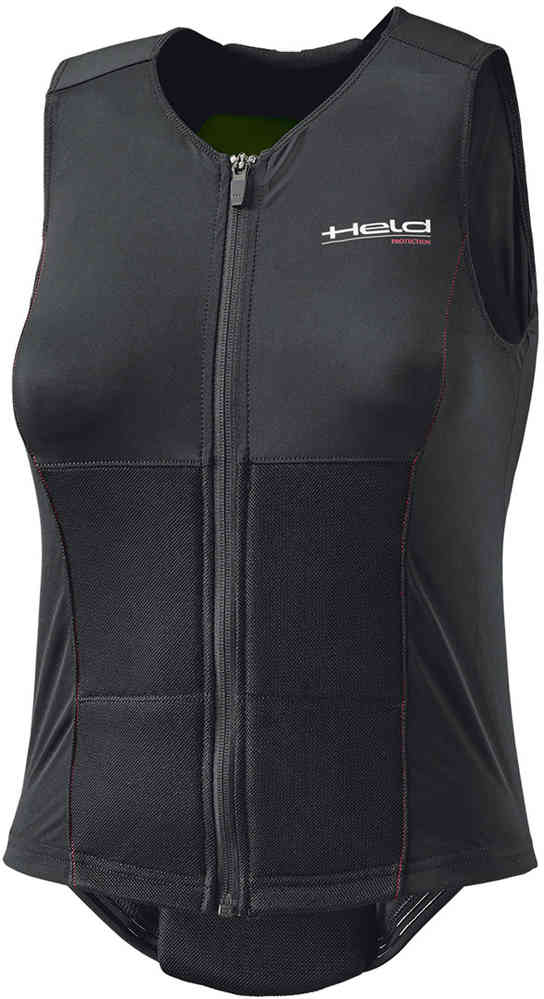Motorcycle vest with spine protector clearance