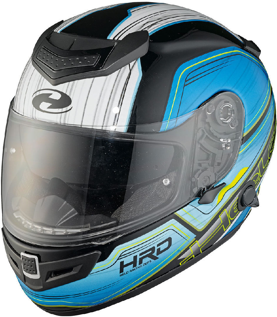 Image of Held Brave II Moto casco Decor, nero-blu, dimensione XS