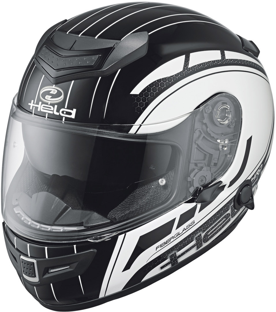 Held Brave II Motorcycle Helmet Decor, black-white, Size 2XL, black-white, Size 2XL