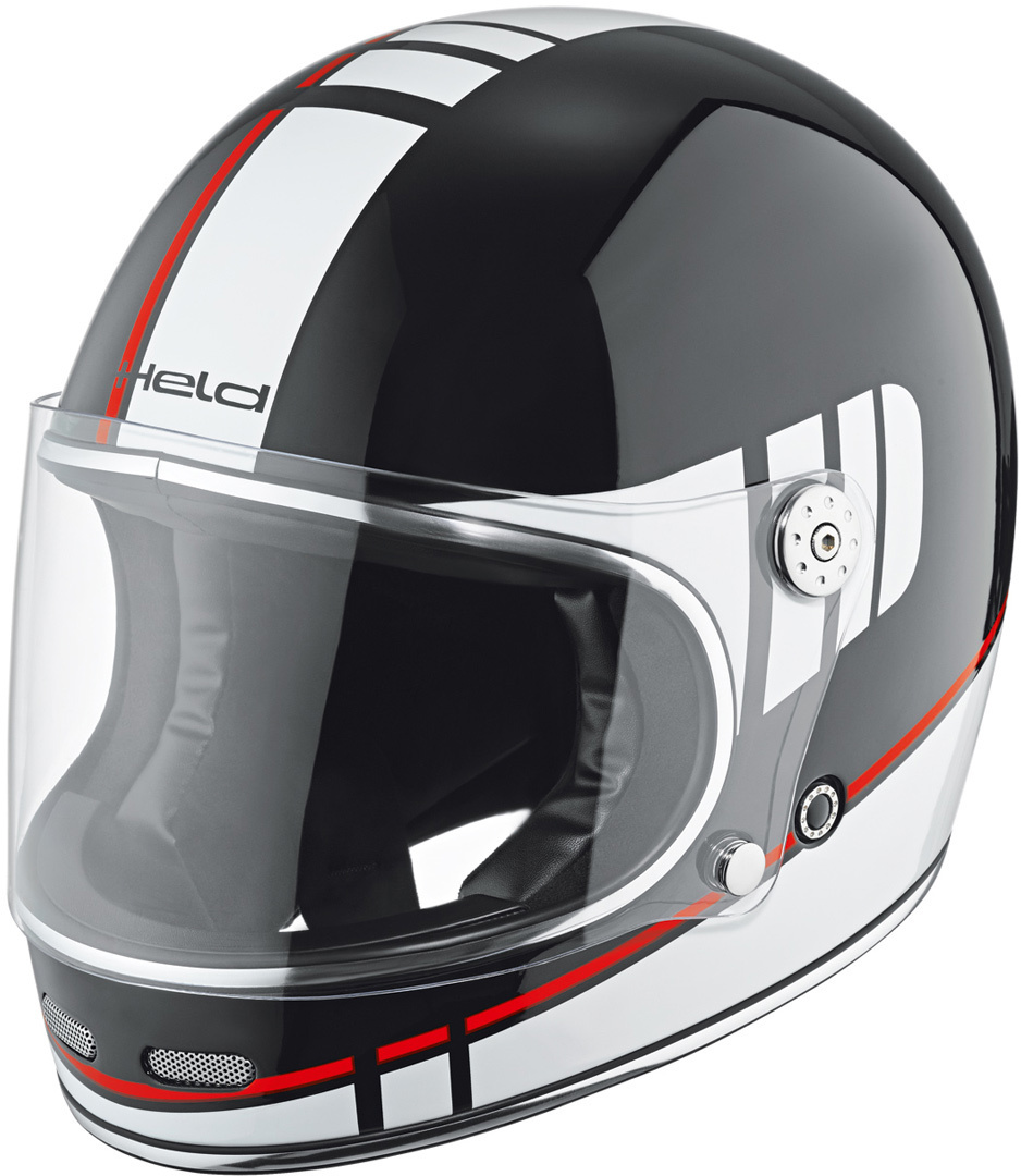 Image of Held Root Moto casco Decor, nero-bianco-rosso, dimensione S