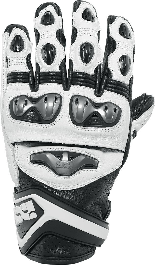 IXS X-Sport RS-400 K Motorcycle Gloves, black-white, Size S, black-white, Size S