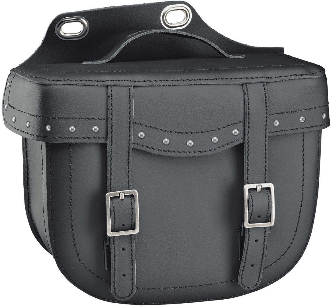 Held Cruiser Bulb Saddle Bag With Rivets, black, black, Size One Size