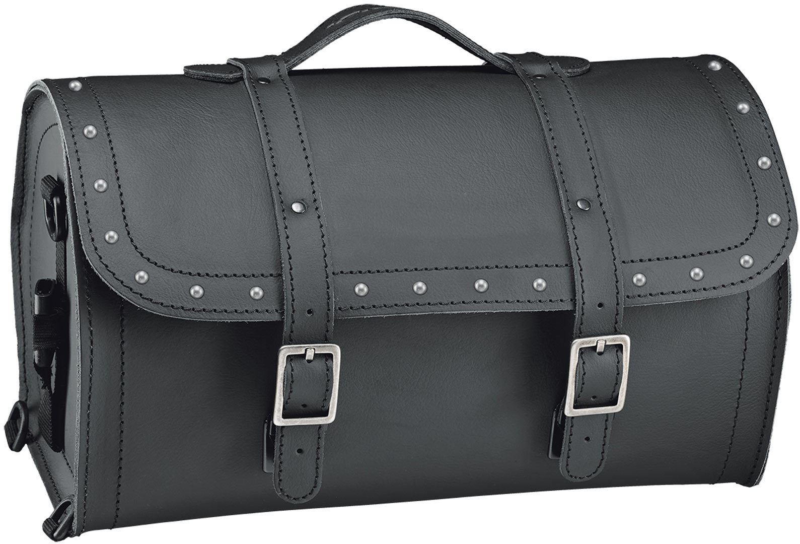 Held Crusier Barrel Bag With Rivets, black, black, Size One Size