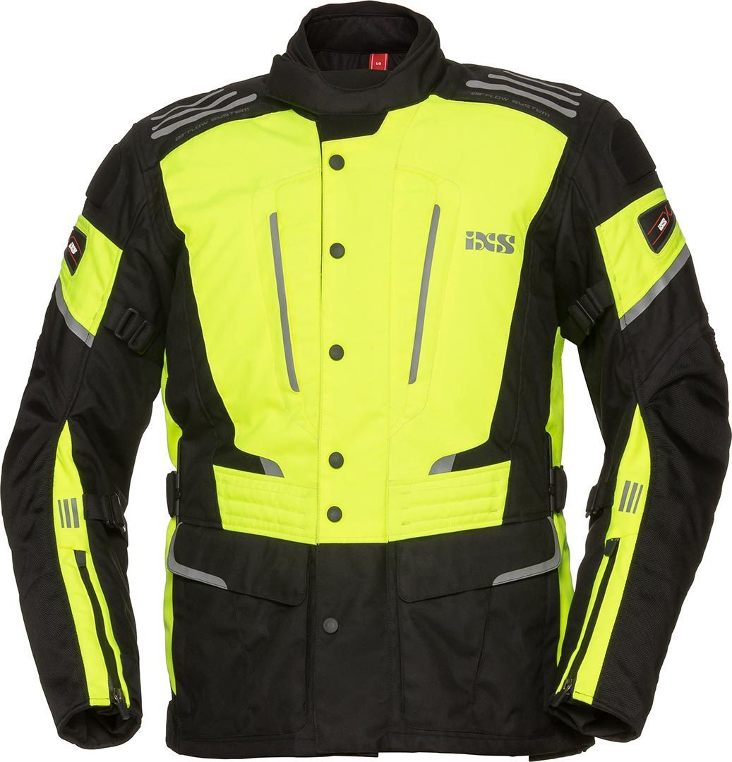 IXS X-Tour Powells-ST Motorcycle Jacket, black-yellow, Size M, black-yellow, Size M