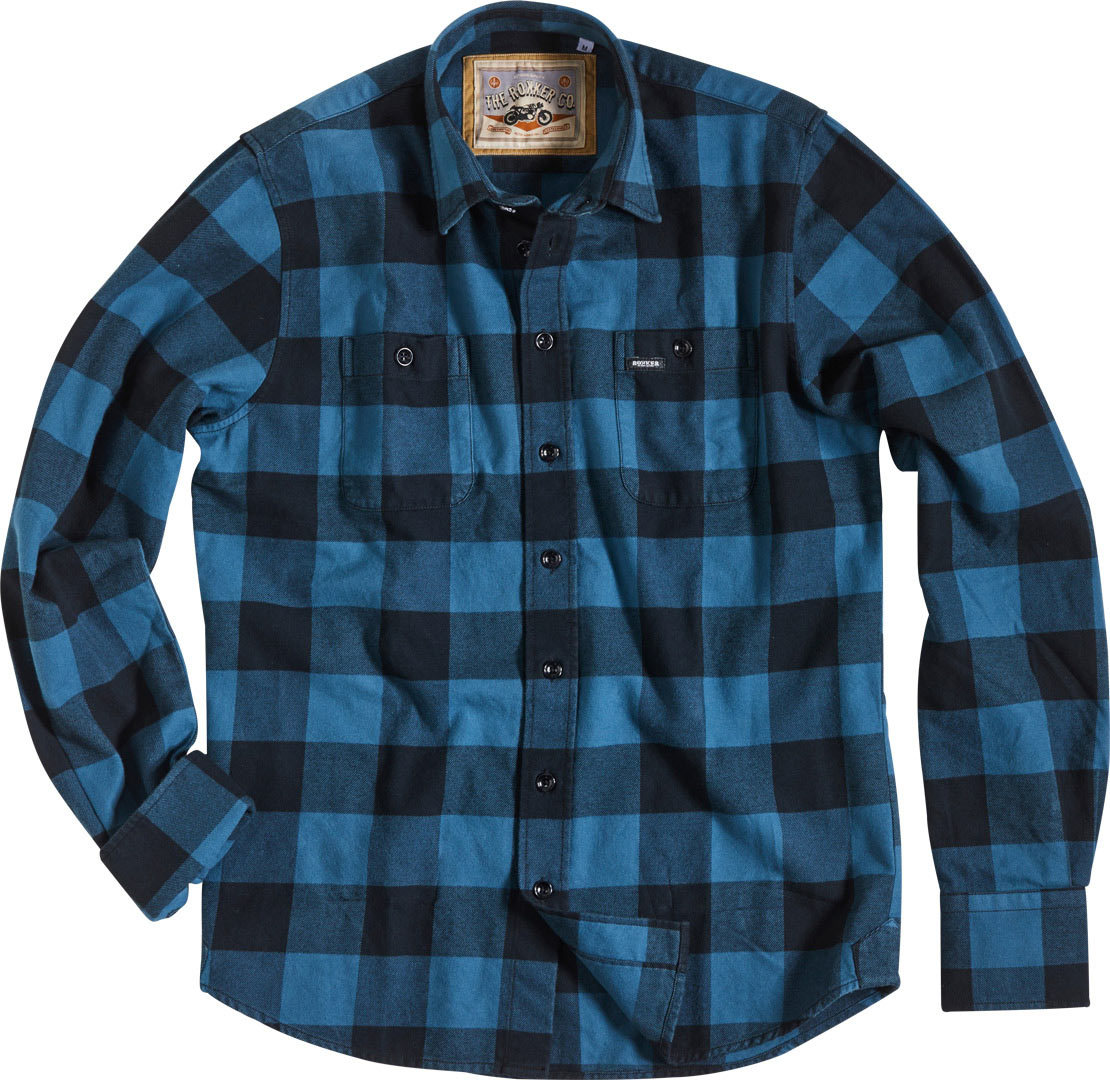 Rokker Denver Shirt, blauw, afmeting M