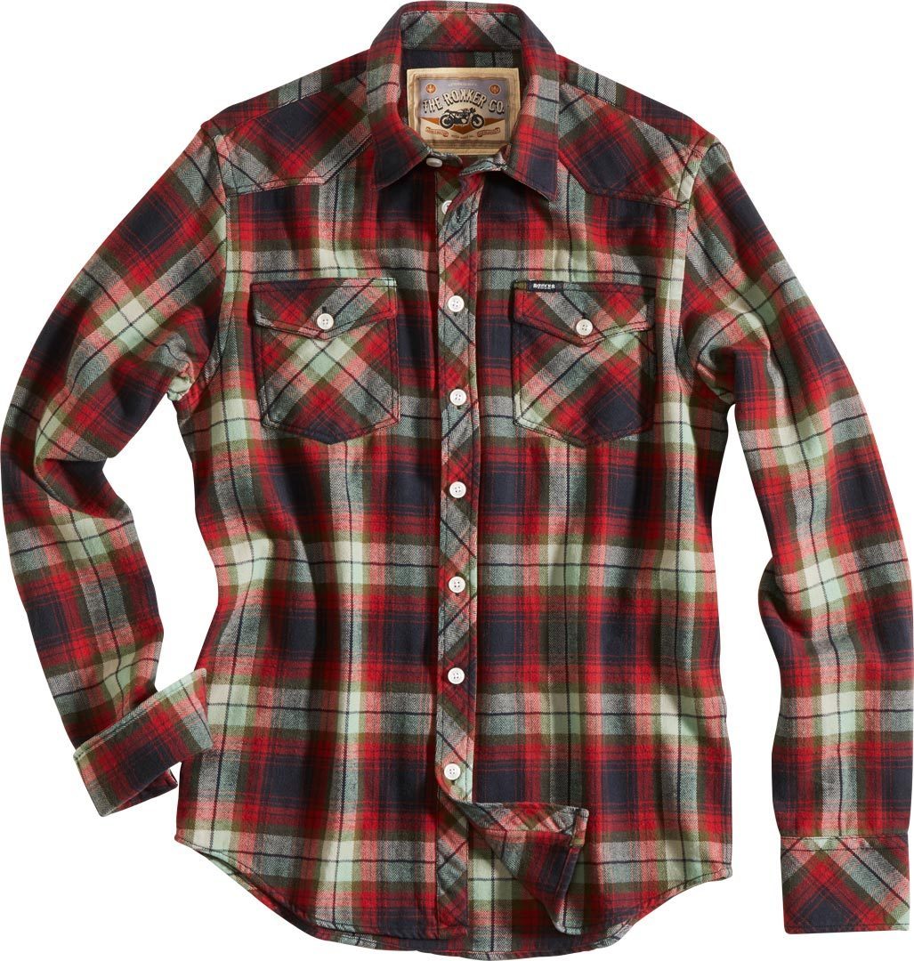 Rokker Lincoln Shirt, red, Size S, red, Size S