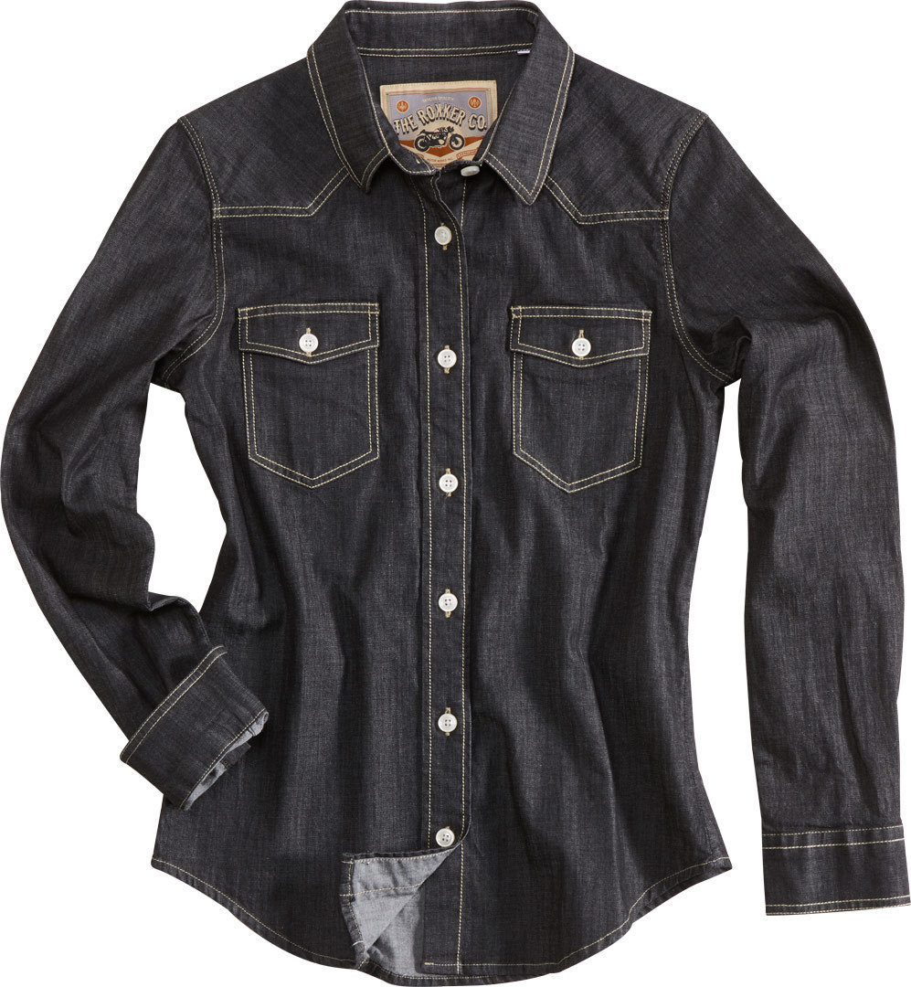 Rokker Juneau Women´s Shirt, black, Size XS, black, Size XS for Women
