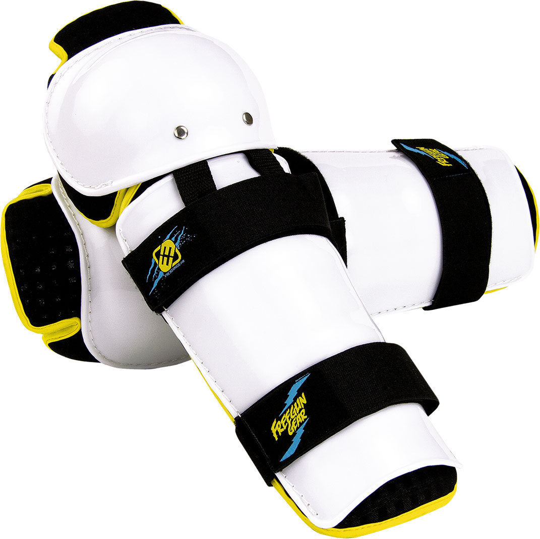 Freegun Kids Knee Protector, white, white, Size One Size