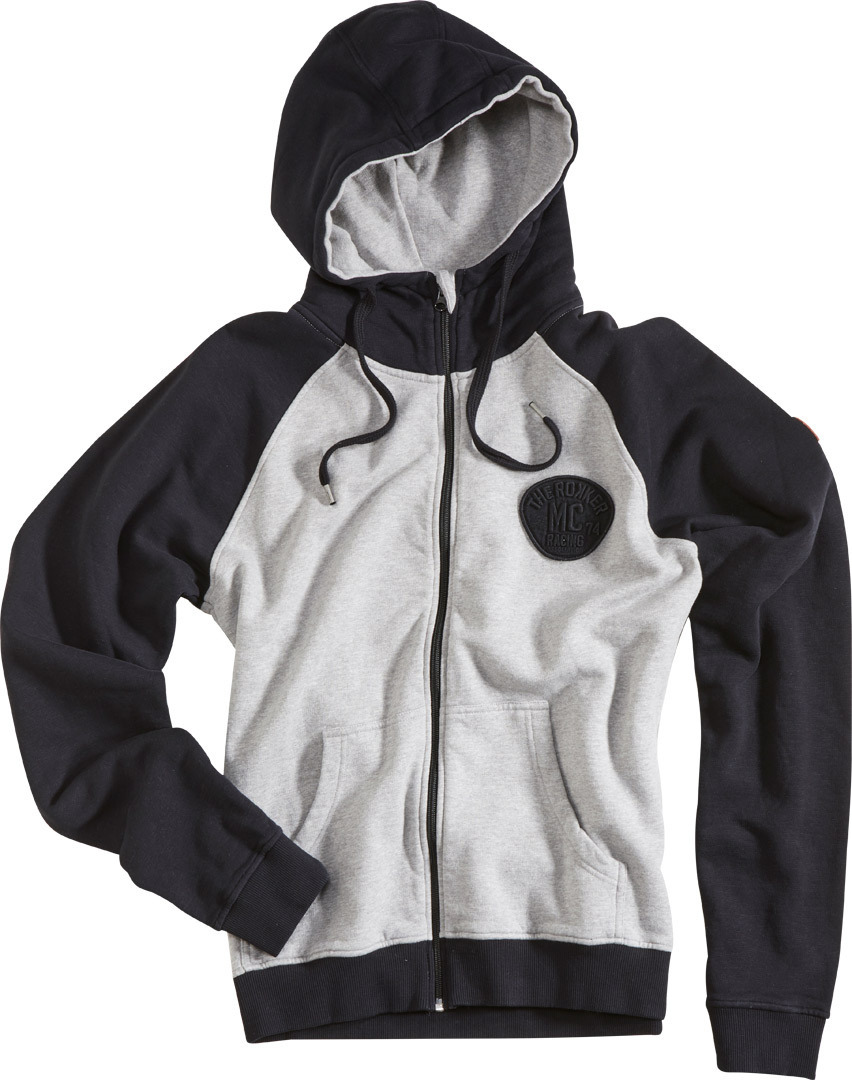 Rokker Racing Association Hoodie, black-grey, Size S, black-grey, Size S