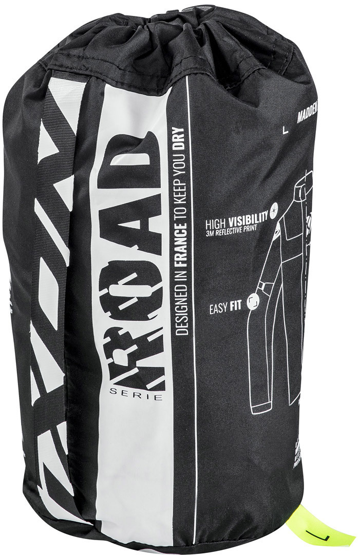 Side view of Ixon Madden Rain Jacket, black, Size 2XL for Men