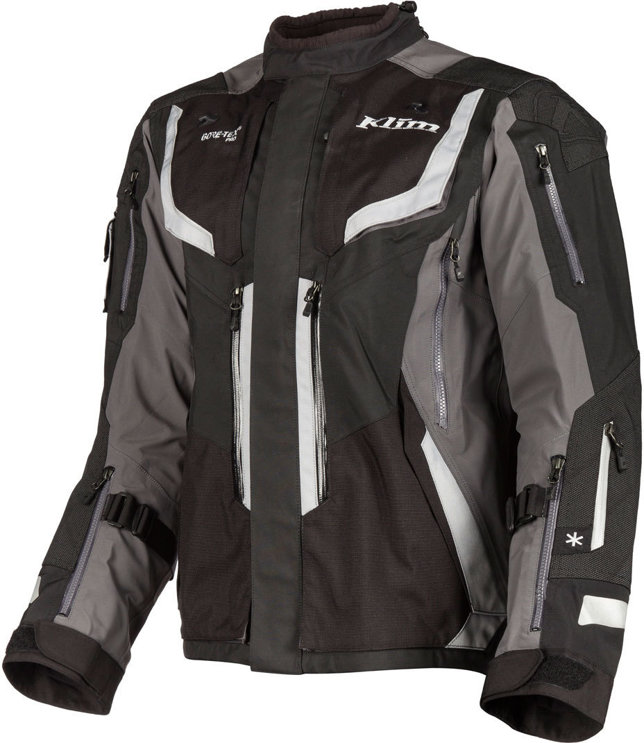Klim Badlands Pro Motorcycle Textile Jacket, grey, Size S, grey, Size S