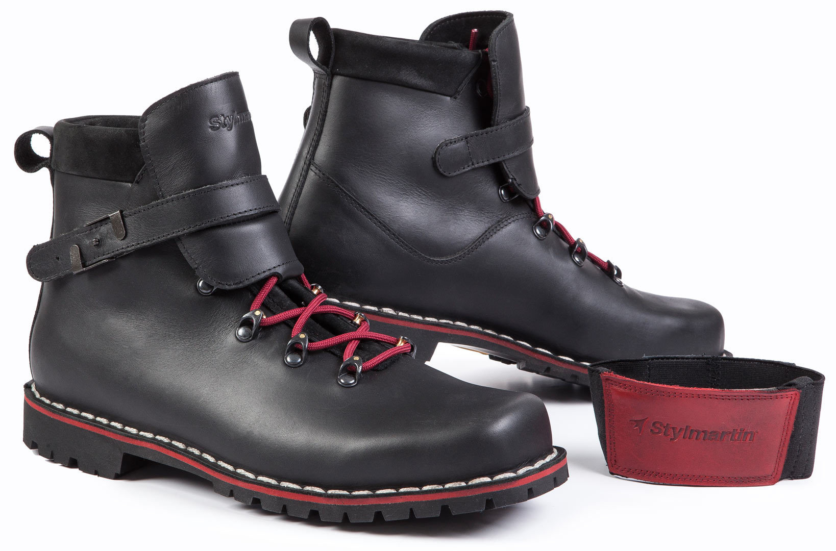 Stylmartin Red Rebel Motorradschuhe, schwarz-rot, Größe 41, schwarz-rot, Größe 41