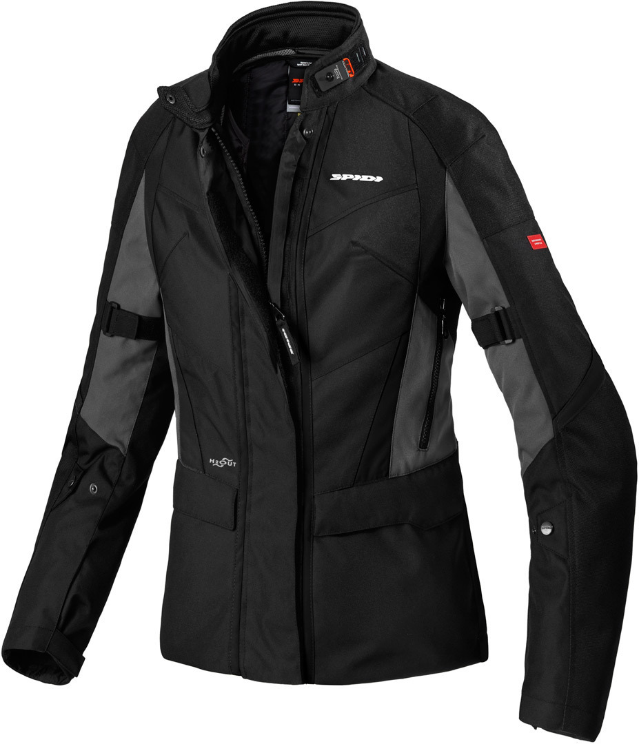 Spidi Traveler 2 Curvy Ladies Motorcycle Textile Jacket, black, Size 48 for Women, black, Size 48 for Women