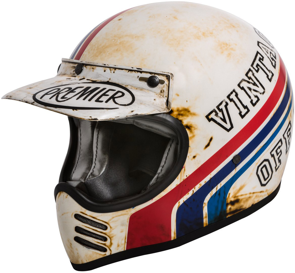 Premier Trophy MX BTR 8 BM Motocross Helmet, multicolored, Size S, multicolored, Size S