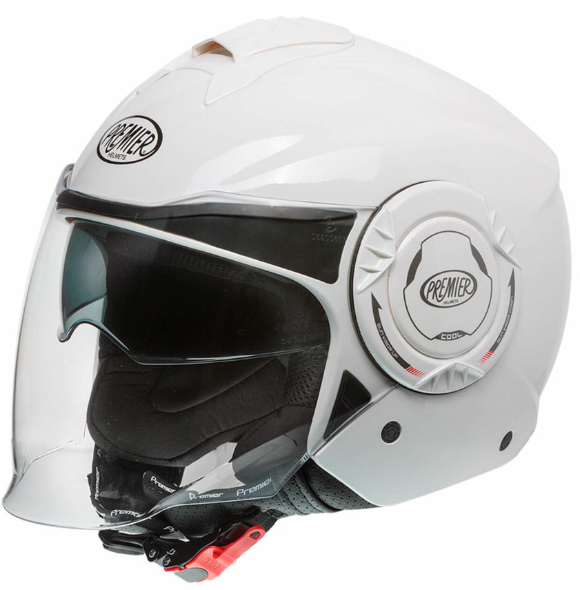Premier Cool U9 BM Jet Helmet, white, Size L, white, Size L
