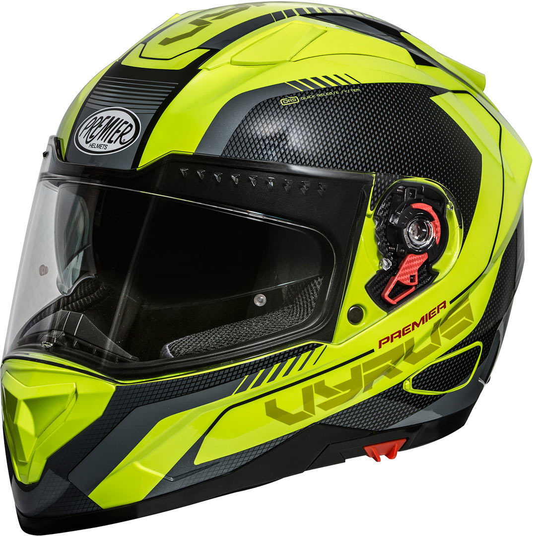 Image of Premier Vyrus MP Helmet Casco, grigio-giallo, dimensione M