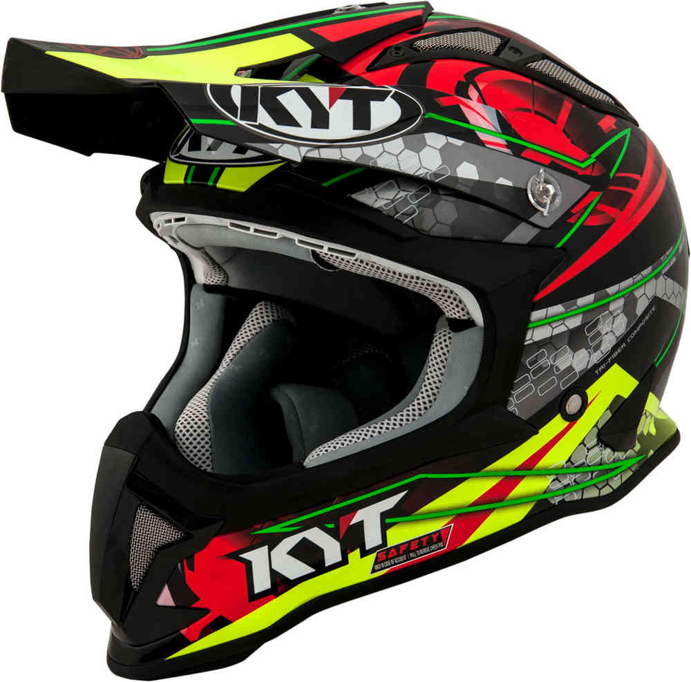 KYT Strike Eagle Web Matt Motocross Helmet