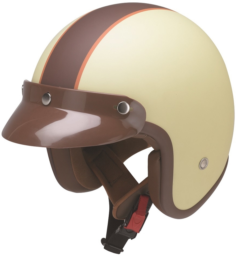 Redbike RB 752 Vanilla Jet hjälm, vit-brun-beige, storlek M