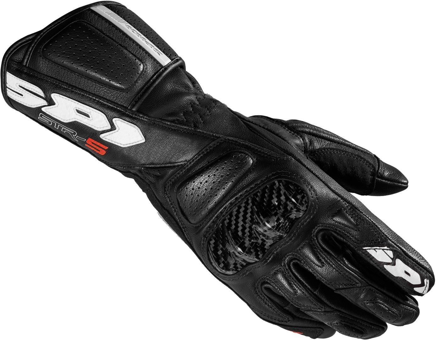 Spidi STR-5 Ladies Motorcycle Gloves, black, Size XS for Women, black, Size XS for Women