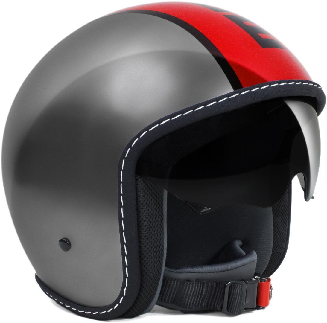 MOMODESIGN Blade Jet Helmet Alu / Red, red-silver, Size 2XS, red-silver, Size 2XS