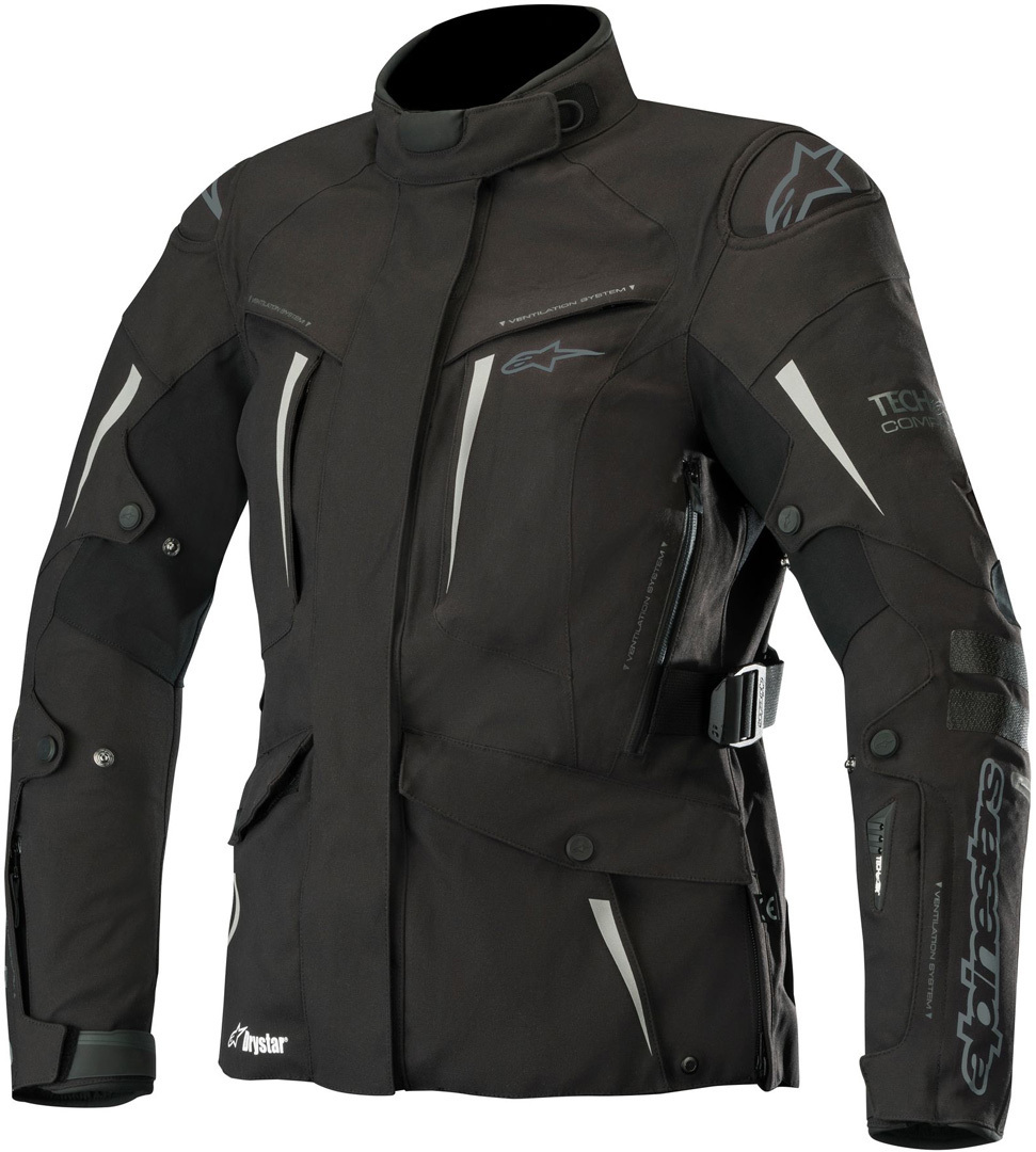 Alpinestars Stella Yaguara Drystar Tech-Air Ladies Motorcycle Textile, black, Size M for Women, Women Black female