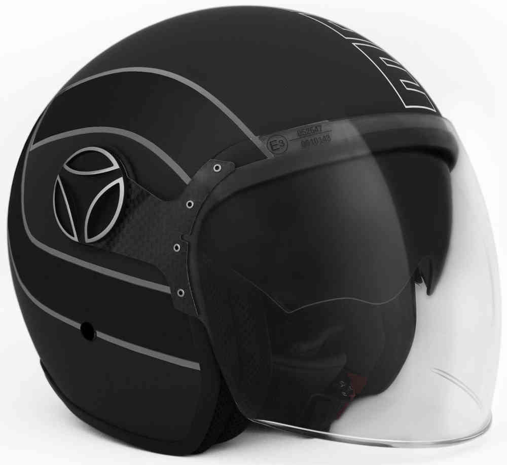 MOMO Arrow Casc de moto negre mate / gris