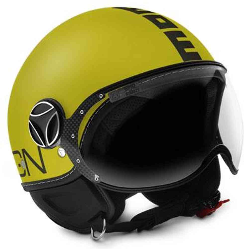 MOMO FGTR Classic Jet helm geel / antraciet