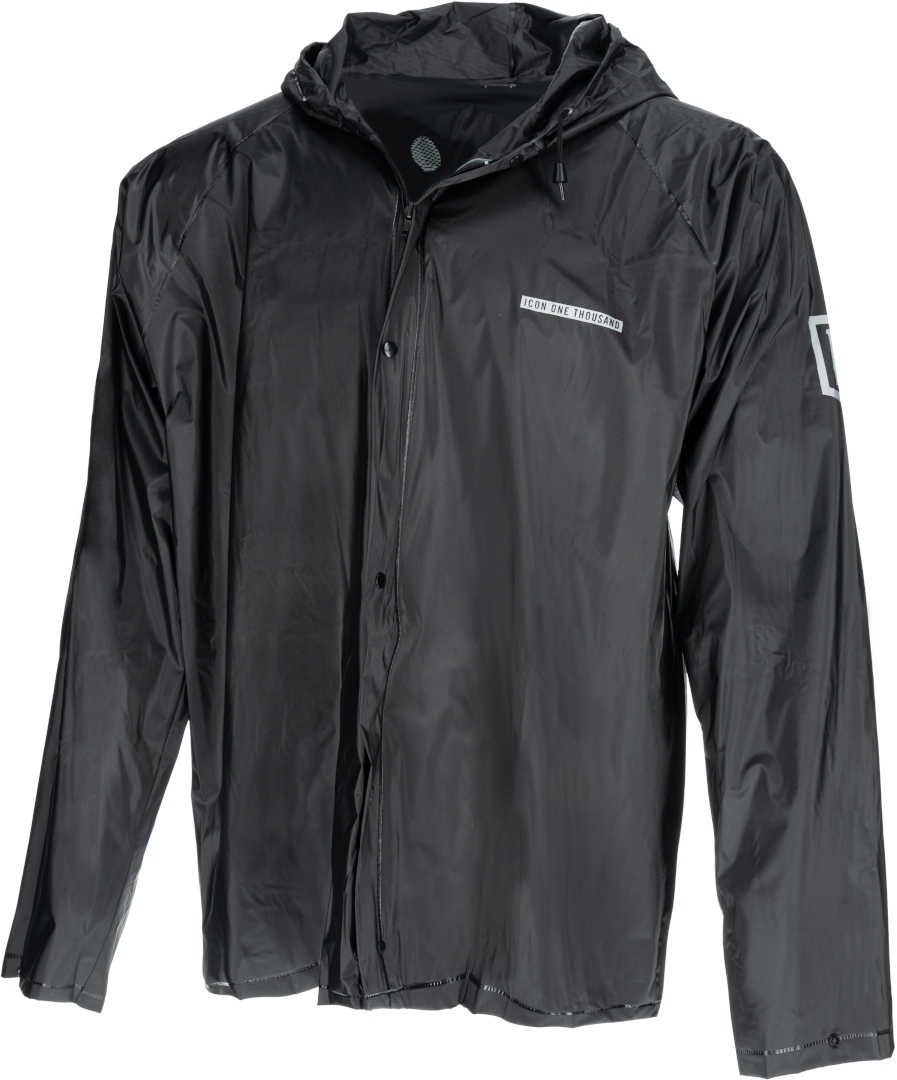 Icon 1000 Regenjacke, schwarz, Größe XL, schwarz, Größe XL